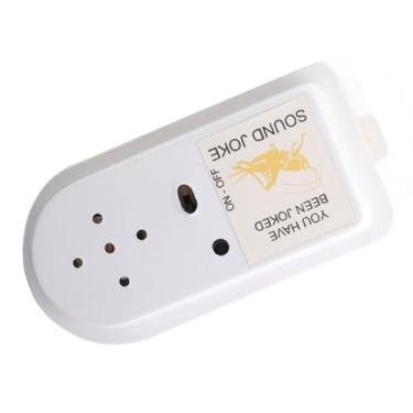 Imagem de Grilos Som Brincadeira Brinquedo Som Claro Desligamento Automático Adesivo Irritante Fabricante de Ruído (Branco)