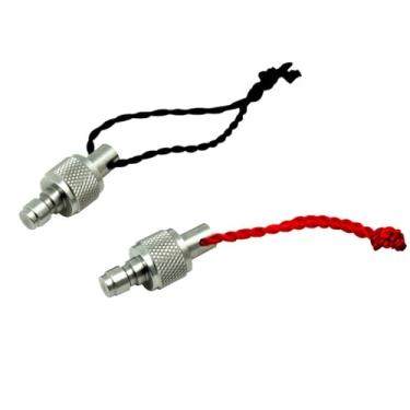 Imagem de Manloney LLC Universal 8 mm macho Foster plugue de poeira de desconexão rápida acoplamento de aço inoxidável PCP Paintball acessórios de ferramenta de ar com anel redondo para teste de alta pressão