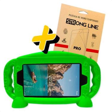 Imagem de Capa Capinha Tablet Mirage 7 Polegadas Infantil Case Silicone + Pelicu