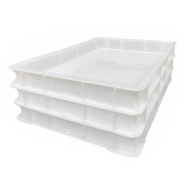 Imagem de Kit Com 3 Caixas Para Fermentação De Massa De Pizza - LCR