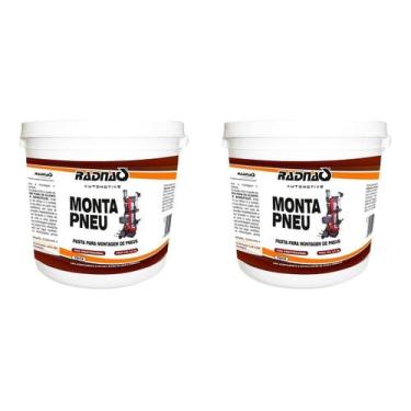 Imagem de Vaselina P/ Montar Pneus Industrial Balde Igual Altezza 2un - Radnaq