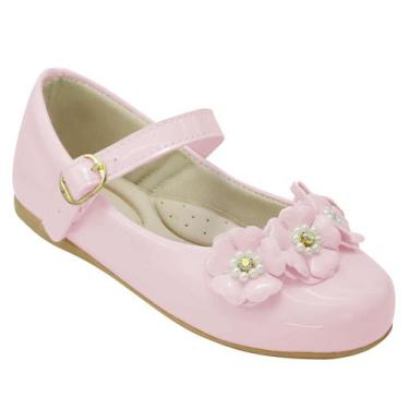 Imagem de Sapatilha Infantil Menina Flor Rosa 2006 - B2A Kids, 24, Rosa