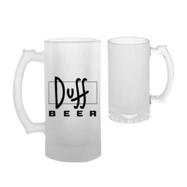 Imagem de Caneca de Chopp de Vidro Jateada para Sublimação - 470ml (16oz)