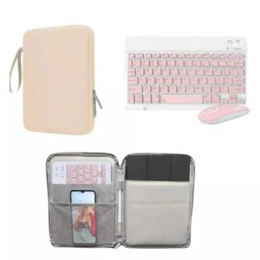 Imagem de Kit Capa Bolsa Para Tablets Até 11 Polegadas Com Teclado E Mouse - Gen