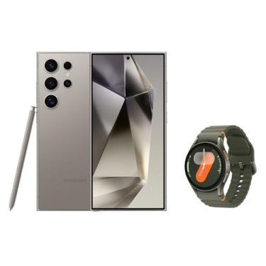 Imagem de Samsung Combo Celular S24 Ultra 256GB - Titânio Cinza + Galaxy Watch7 BT 40mm - Verde