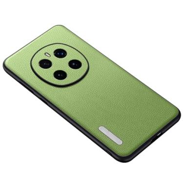 Imagem de FWYANZH Capa de couro para Honor Magic 7 Pro/7, capa de telefone com proteção total de lente fina, proteção contra quedas e impressões digitais, verde, 7Pro