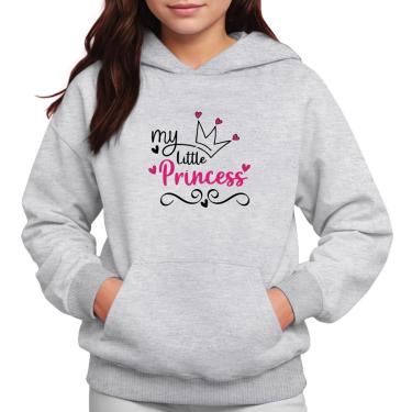 Imagem de Moletom Infantil Canguru Menina Estampa Minha Princesa-Feminino
