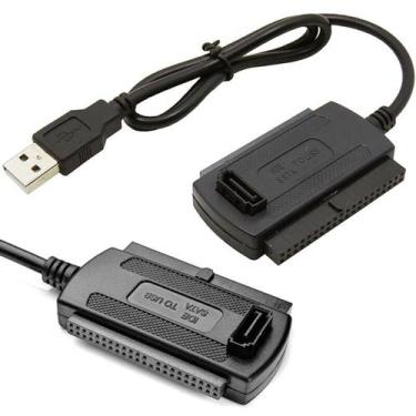 Imagem de Cabo Adaptador USB 2.0 para IDE/SATA - 2,5"/3,5"