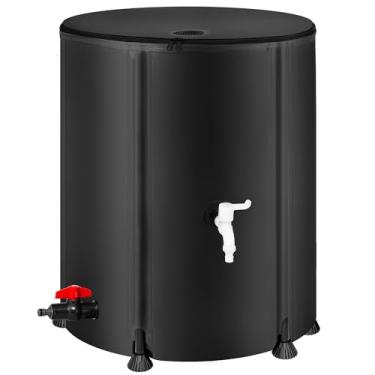 Imagem de Laspeiraux Recipientes De Armazenamento Água Barril Chuva Dobráveis - Sistema Coleta Da Portátil 53 Galões Tanque Para Coletar Calha Coletor Com Torneiras, Filtro E Kits Transbordamento