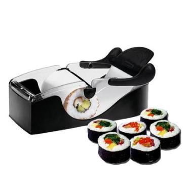 Imagem de Kit sushi em casa suporte para enrolar maquina manual de hot roll comi