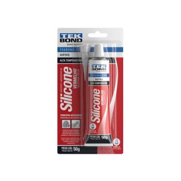 Imagem de Silicone Acético Vermelho 50GR Alta Temperatura - Tekbond