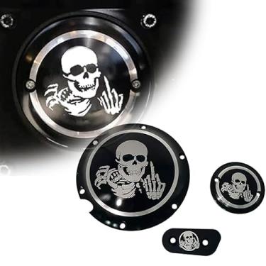 Imagem de Capa Derby de alumínio para motocicleta, capa de temporizador de temporização, compatível com Harley Davidson Sportster Iron XL883 1200 Forty Eight Seventy Two 48 72 Nightster Roadster 2004-2019