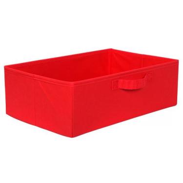 Imagem de Caixa Organizadora Bege 42x15x28 Para Armário Com Alça - Organibox, VE