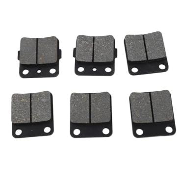 Imagem de Conjunto de Pastilhas de Freio, 6 Peças 3GD W0045 00 00 Boa Substituição de Pastilhas de Freio Dianteiras e Traseiras de Alta Resistência para Warrior 350 YFM350 1989-2004