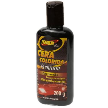 Imagem de Cera Colorida Com Carnaúba Premium Car Color 200g Preto