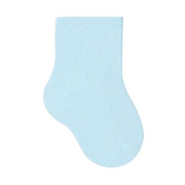 Imagem de Meia Bebê Básica Selene 1320-001 Cano Curto Algodão, 17-20, Azul, Clar