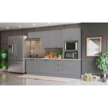 Imagem de Cozinha Modulada Completa 271,5cm Para Cooktop com Torre Quente de 2 F