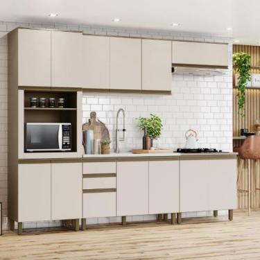 Imagem de Cozinha Modulada 271,5cm 5 Peças com Torre Quente de 1 Forno 13 Portas