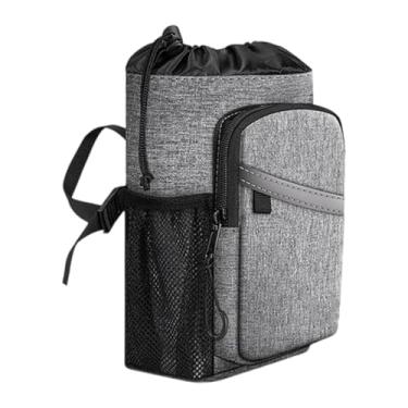 Imagem de Zialofi Bolsa de bengala, bolsa de armazenamento de bengala, suporte para bebidas resistente à água, organizador com zíper para muletas para adultos