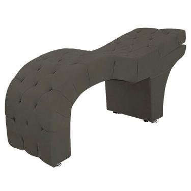 Imagem de Maca Capitone Reclinável Estofada Para Estetica Facial Sombrancelha E Cílios Suede Yasmim Cor Tabaco