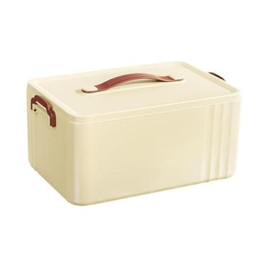 Imagem de Kokiya Caixa de armazenamento de emergência, organizador de suprimentos médicos, grande capacidade, multifuncional, caixa de primeiros socorros, médica, 1 Camada