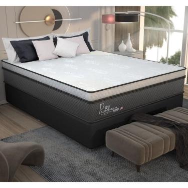 Imagem de Cama Box Conjugado Casal com Colchão (138x72x188) Primeline HR Gazin CR35303 Preto