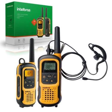 Imagem de 2 Rádios RC4100 Intelbras Resistentes à Água e Poeira Com Fones HC20 V