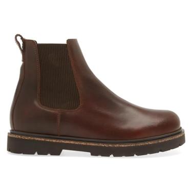 Imagem de Birkenstock Bota Chelsea masculina Highwood sem cadarço azul profundo, Chocolate, 13-13.5
