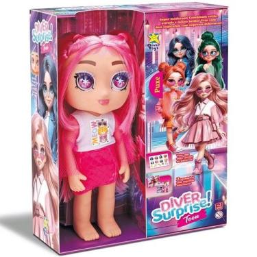 Imagem de Boneca Diver Surprise Teen Cabelo Rosa Divertoys