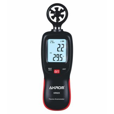 Imagem de Anemômetro Com Termômetro Digital - Akrom Kr925
