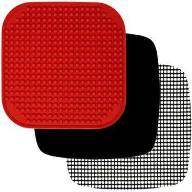 Imagem de Conjunto de 3 forros de fritadeira Air com tapete de silicone, tapetes