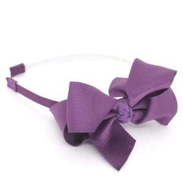 Imagem de Tiara Infantil Arquinho de Cabelo com Laço Boutique (Roxo)