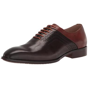 Imagem de STACY ADAMS Sapato Oxford masculino com cadarço Halloway, Marrom multi, 8.5