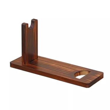 Imagem de hezhuhe2258 Suporte de vinho para armazenamento de vinho rack de vinho ornamentos de madeira maciça montado diagonal rack de vinho sala de estar estantes de exibição de vinho de pinho doméstico rack