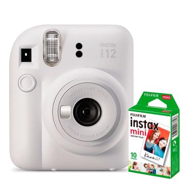 Imagem de KIT Câmera Fujifilm Instax Mini 12 Branco Marfim + Filme de 60 Poses