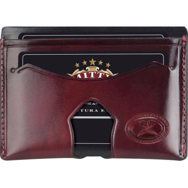 Imagem de Carteira Porta Cartão Slim 100% Couro Mitty - M4R