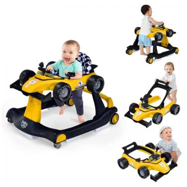 Imagem de Andador Infantil Interativo 4 em 1 com Sons, Luzes e Atividades, Baby Joy, Amarelo