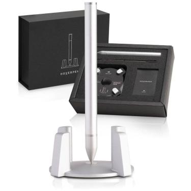 Imagem de Caneta Esferográfica Executiva Vertical com Tinta e Recarga de Alta Qualidade, NOVIUM SHBPAL002, Cinza