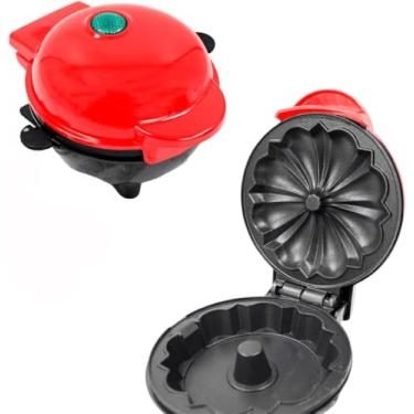 Imagem de Mini Máquina Para Bolo Portátil para Assar Bolos Rápido e Prático – 110V, Compacta e Eficiente (Vermelha)