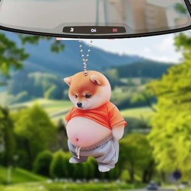 Imagem de Chaveiro de acrílico 2D para carro, gato, cachorro, pendurado, pingente, desenho animado, gato, cachorro, mochila, decoração, acessórios de carro, tipo B