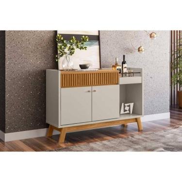 Imagem de Buffet De Sala Jantar Lucca C- 2 Portas E 1 Gaveta Nature-off White - Linea Brasil