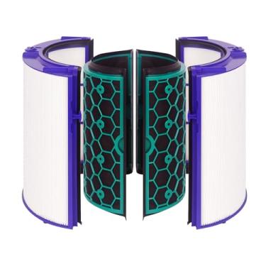 Imagem de FFAC Filtro de substituição TP04 para purificador de ar Dyson TP04 HP04 DP04 Ventilador de torre quente, vidro combinado 360 HEPA + filtros HEPA 2 em 1 para ventilador purificador de torre TP04