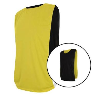 Imagem de Kit com 15 Coletes Esportivos Dupla Face TRB Amarelo e Preto, G