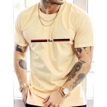 Imagem de Camiseta Masculina Traços King Rei 100% Algodão Premium Moda - FLEXEN,
