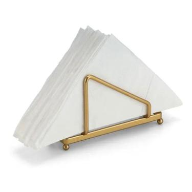 Imagem de 2X Porta Guardanapo De Mesa Jantar Bar Restaurante Luxo Dour