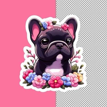 Imagem de Adesivo de Parede Infantil com Animais Kawaii para Quarto Crianças Decorativo Papel de Parede Fofo Panda Puppy Estilo Lúdico 30x30cm