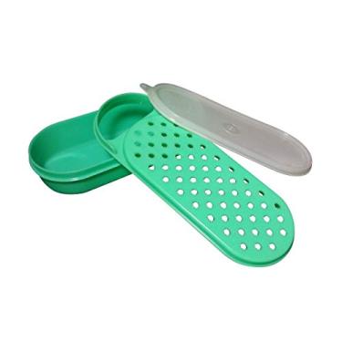 Imagem de Ralador de Tupperware Verde Vintage com tampa