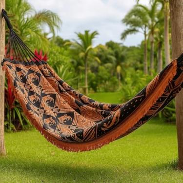 Imagem de Rede de Dormir, Rede de Descanso Casal Indiana Gigante Toda Reforçada 4M(LARANJA)