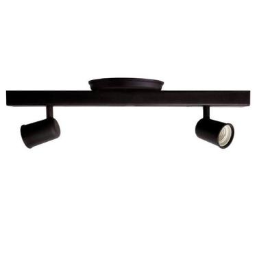 Imagem de Luminária Trilho Eletrificado Canopla Tampa Cega 2 Spots Direcionável 