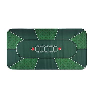 Imagem de YWangQiang Layout Tapete de pôquer toalha de mesa de pôquer 1,20,6 m Texas Poker toalha de mesa tapete de pôquer tapete de jogo de cartas tapete de jogo portátil durável casa jogo de tabuleiro jogo